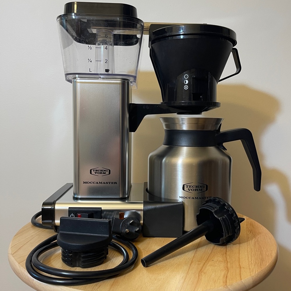 Technivorm Moccamaster 79212 KBTS 32oz Coffee Brewer Polished Silver